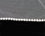 Veil - Rhinestone Embellishment - Multi Layers - 25" - VL-V1056-25-WT